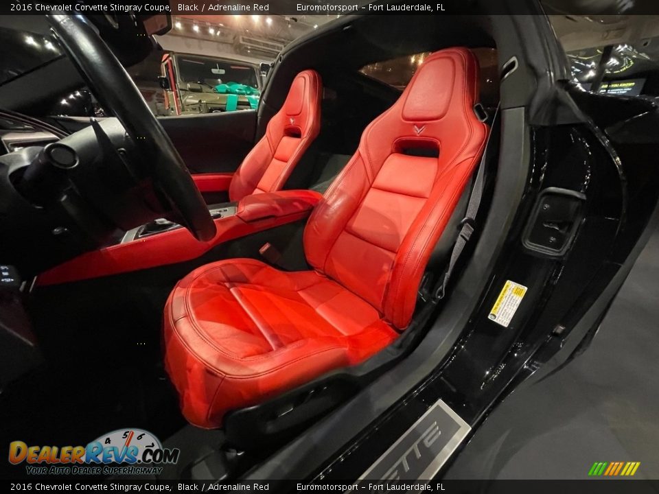 2016 Chevrolet Corvette Stingray Coupe Black / Adrenaline Red Photo #9