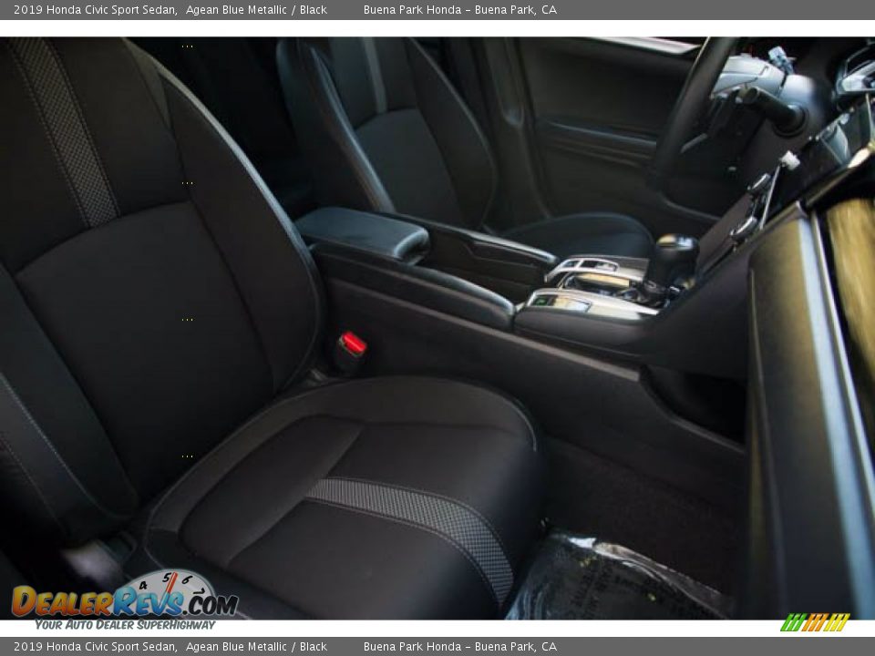 2019 Honda Civic Sport Sedan Agean Blue Metallic / Black Photo #23