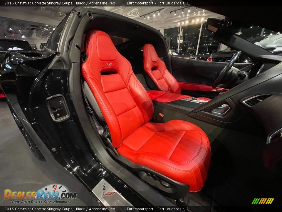 2016 Chevrolet Corvette Stingray Coupe Black / Adrenaline Red Photo #10