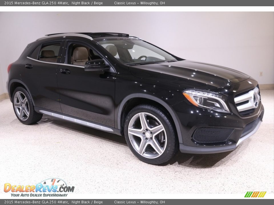 2015 Mercedes-Benz GLA 250 4Matic Night Black / Beige Photo #1