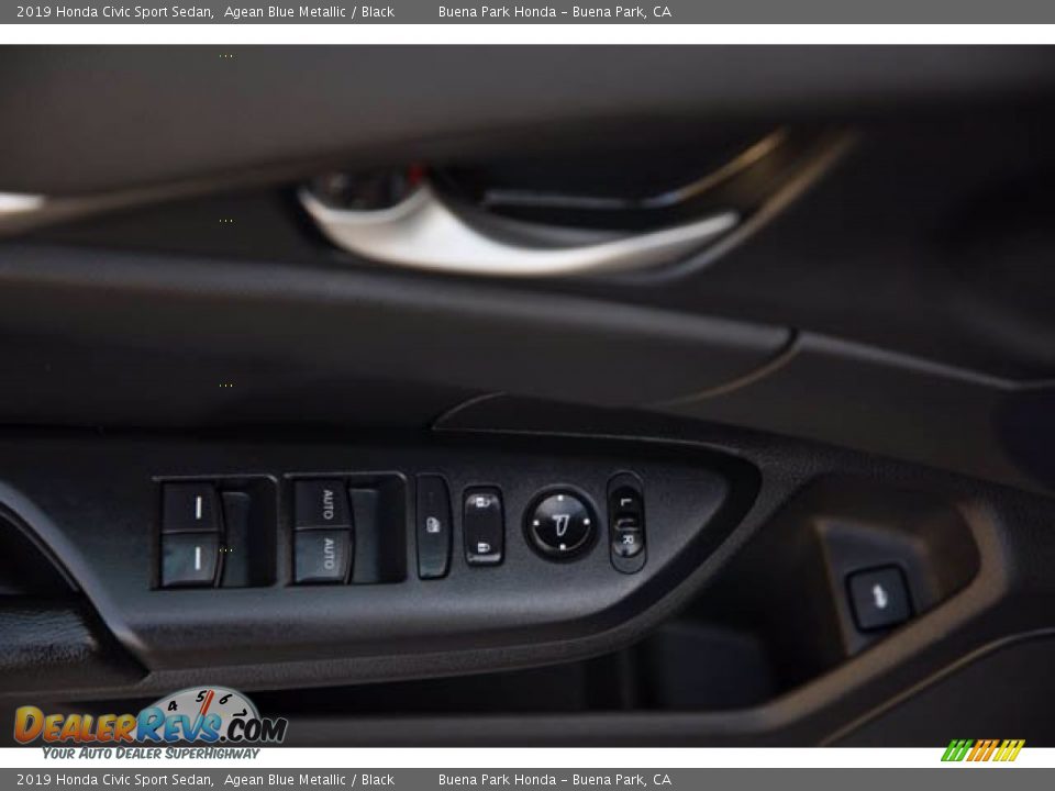 2019 Honda Civic Sport Sedan Agean Blue Metallic / Black Photo #28