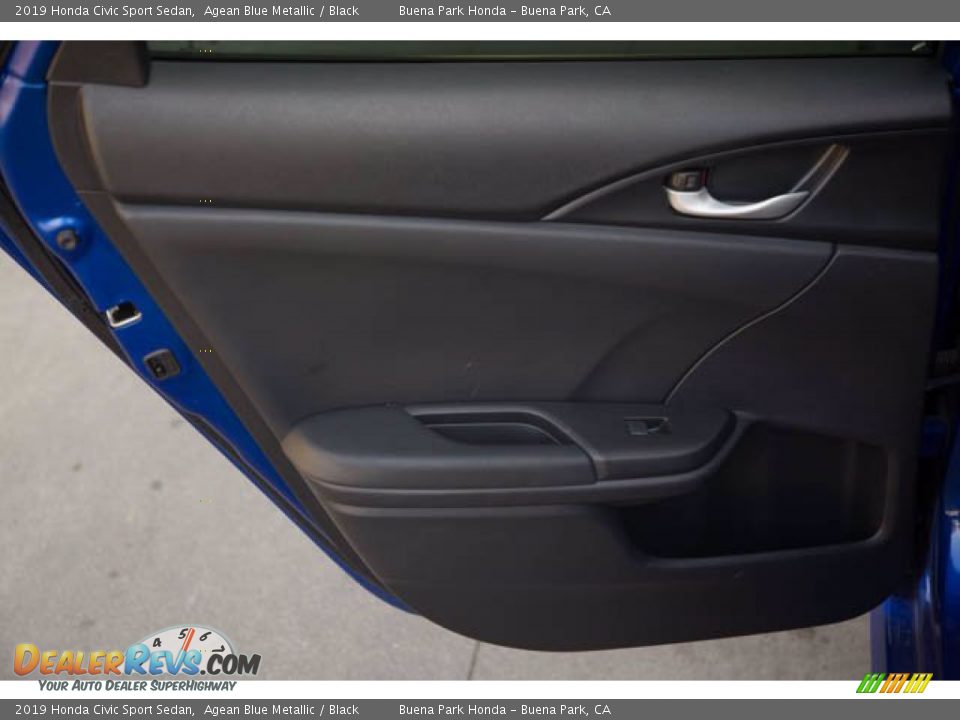2019 Honda Civic Sport Sedan Agean Blue Metallic / Black Photo #29