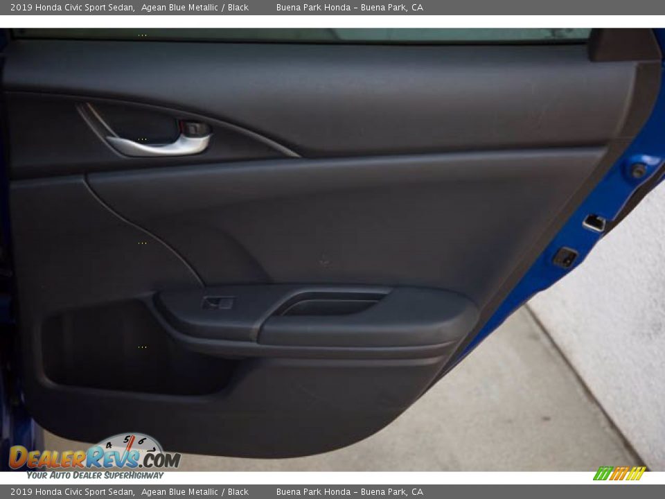 2019 Honda Civic Sport Sedan Agean Blue Metallic / Black Photo #30