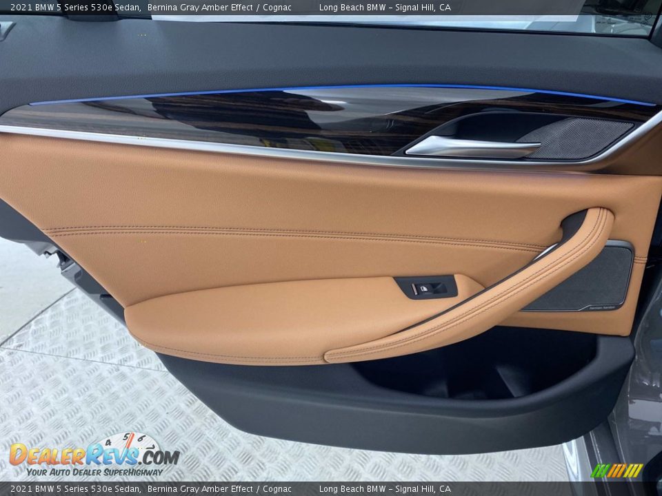 2021 BMW 5 Series 530e Sedan Bernina Gray Amber Effect / Cognac Photo #20