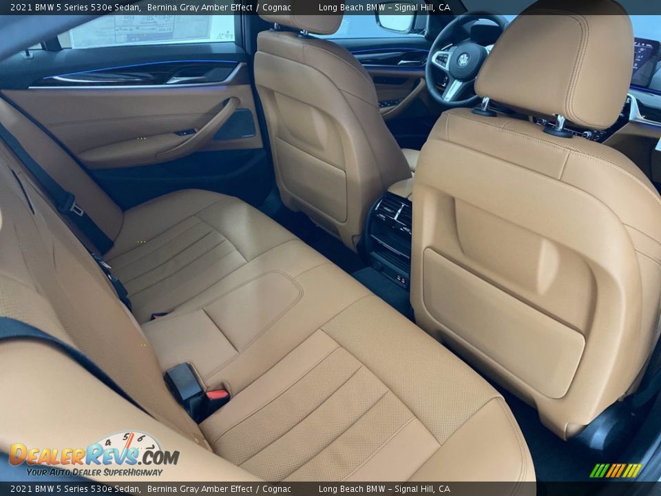 2021 BMW 5 Series 530e Sedan Bernina Gray Amber Effect / Cognac Photo #24