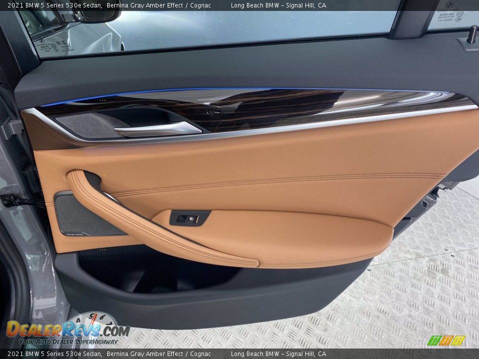 2021 BMW 5 Series 530e Sedan Bernina Gray Amber Effect / Cognac Photo #25