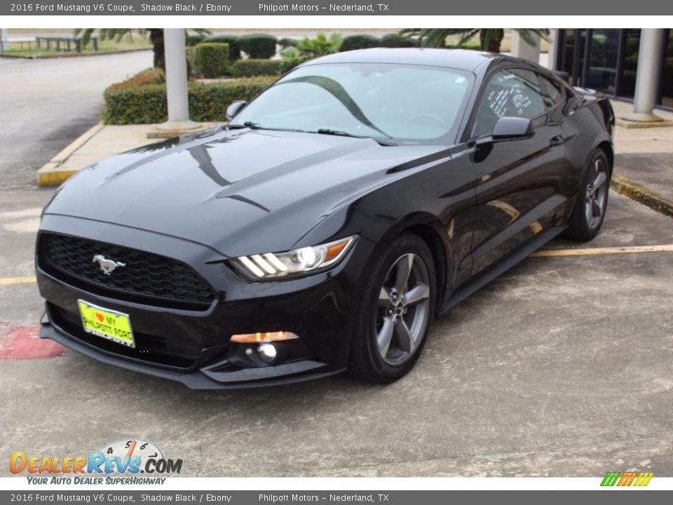 2016 Ford Mustang V6 Coupe Shadow Black / Ebony Photo #4
