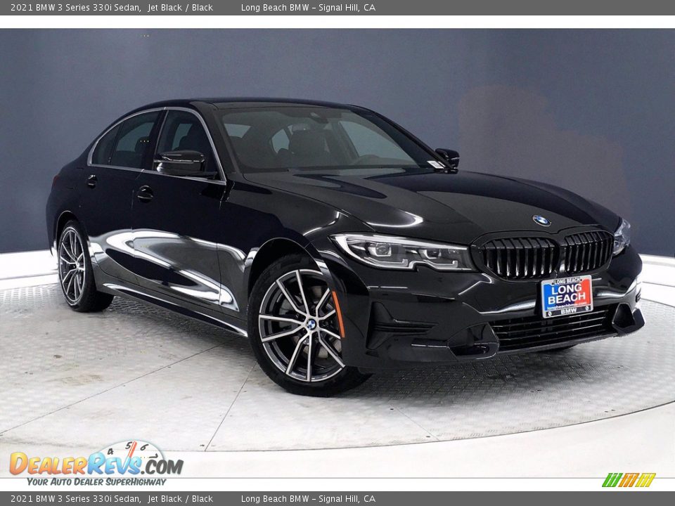 2021 BMW 3 Series 330i Sedan Jet Black / Black Photo #1