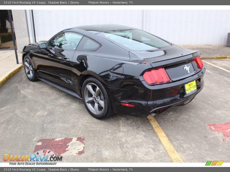 2016 Ford Mustang V6 Coupe Shadow Black / Ebony Photo #7