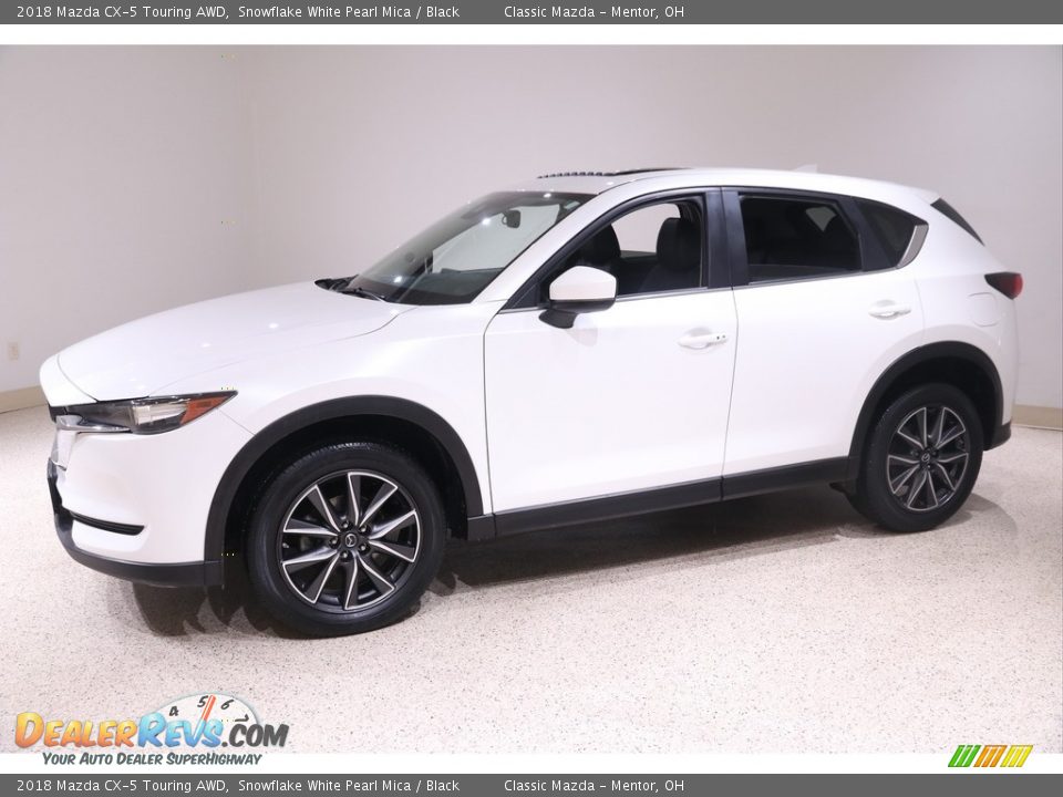 2018 Mazda CX-5 Touring AWD Snowflake White Pearl Mica / Black Photo #3