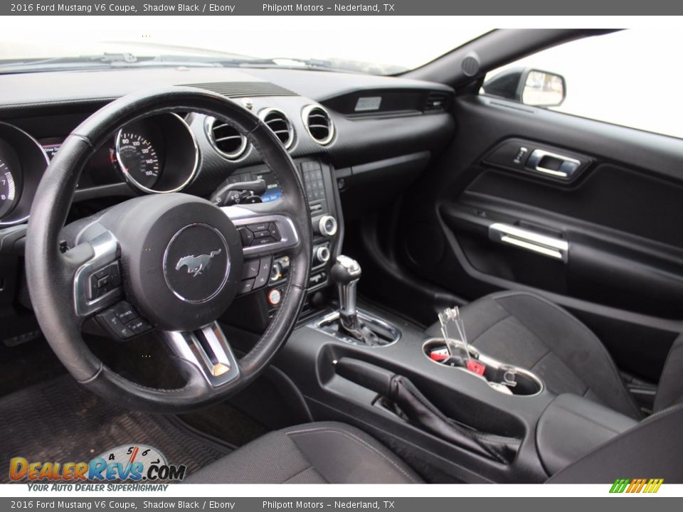 2016 Ford Mustang V6 Coupe Shadow Black / Ebony Photo #22