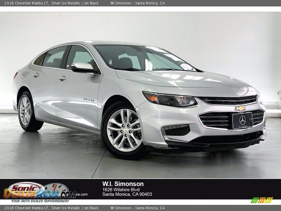 2018 Chevrolet Malibu LT Silver Ice Metallic / Jet Black Photo #1