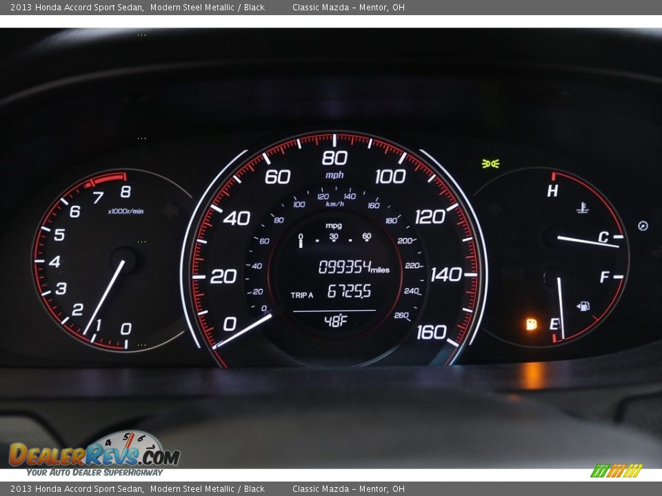 2013 Honda Accord Sport Sedan Gauges Photo #8