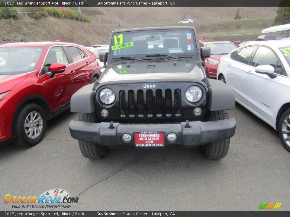 2017 Jeep Wrangler Sport 4x4 Black / Black Photo #2