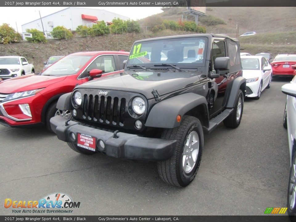 2017 Jeep Wrangler Sport 4x4 Black / Black Photo #3