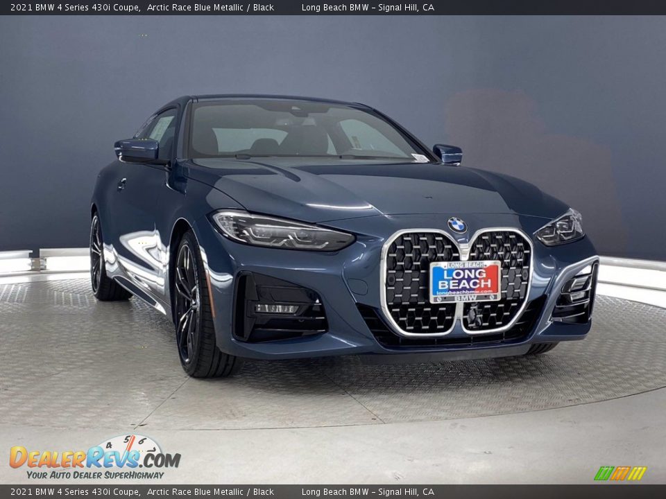 2021 BMW 4 Series 430i Coupe Arctic Race Blue Metallic / Black Photo #4