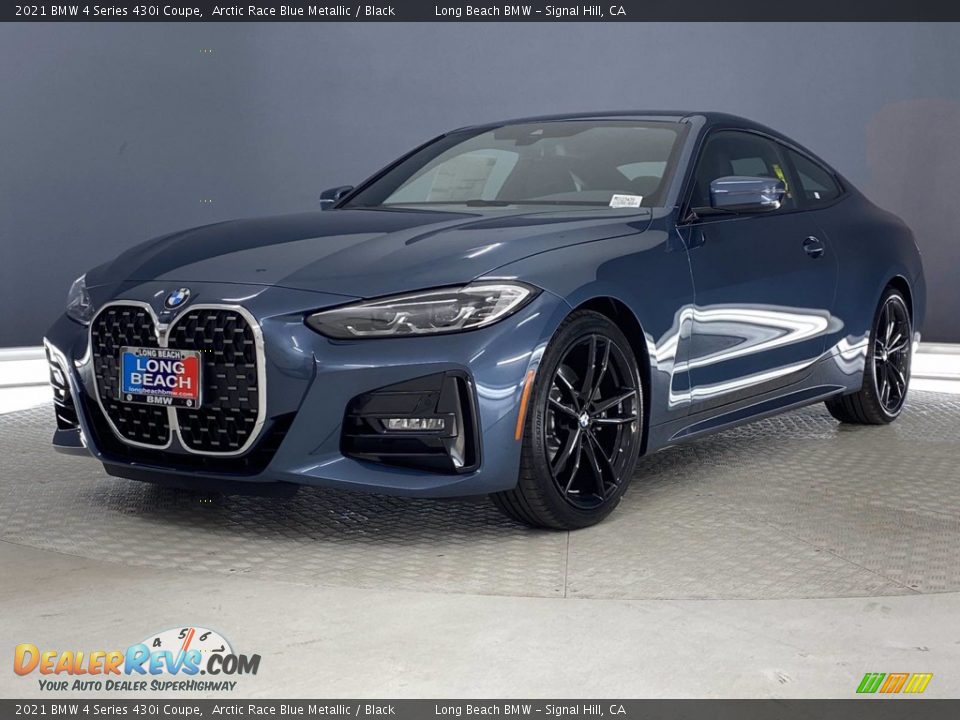 2021 BMW 4 Series 430i Coupe Arctic Race Blue Metallic / Black Photo #6
