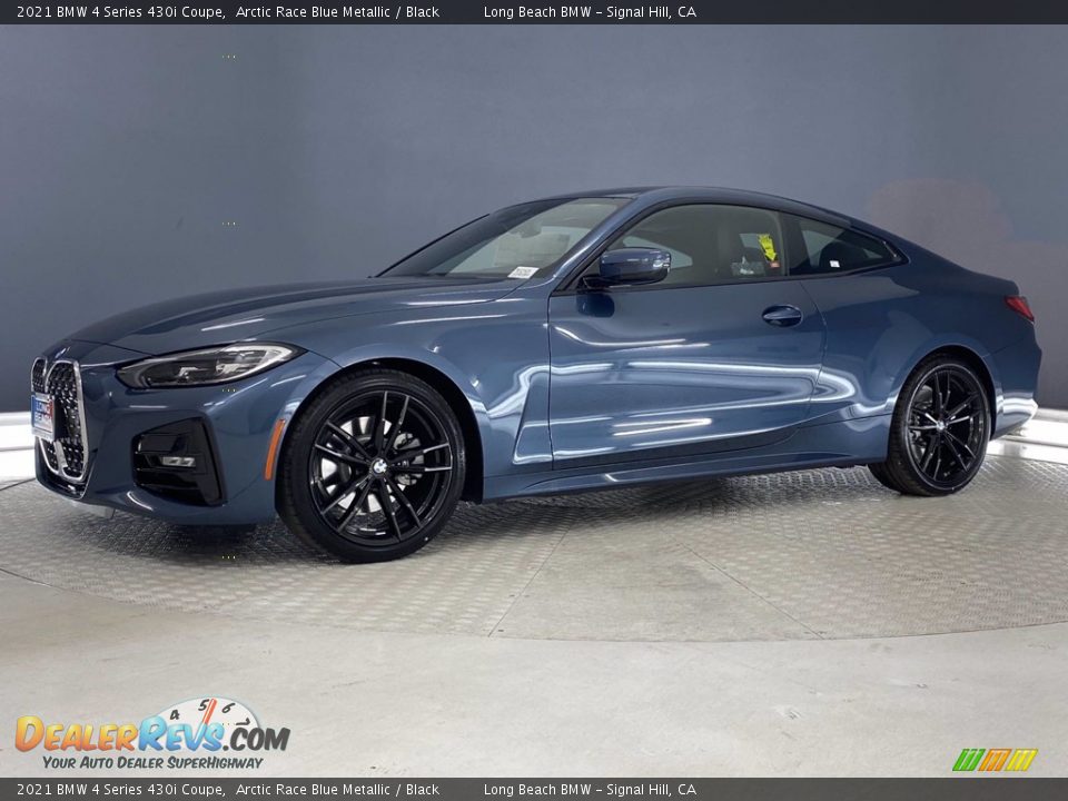 2021 BMW 4 Series 430i Coupe Arctic Race Blue Metallic / Black Photo #7