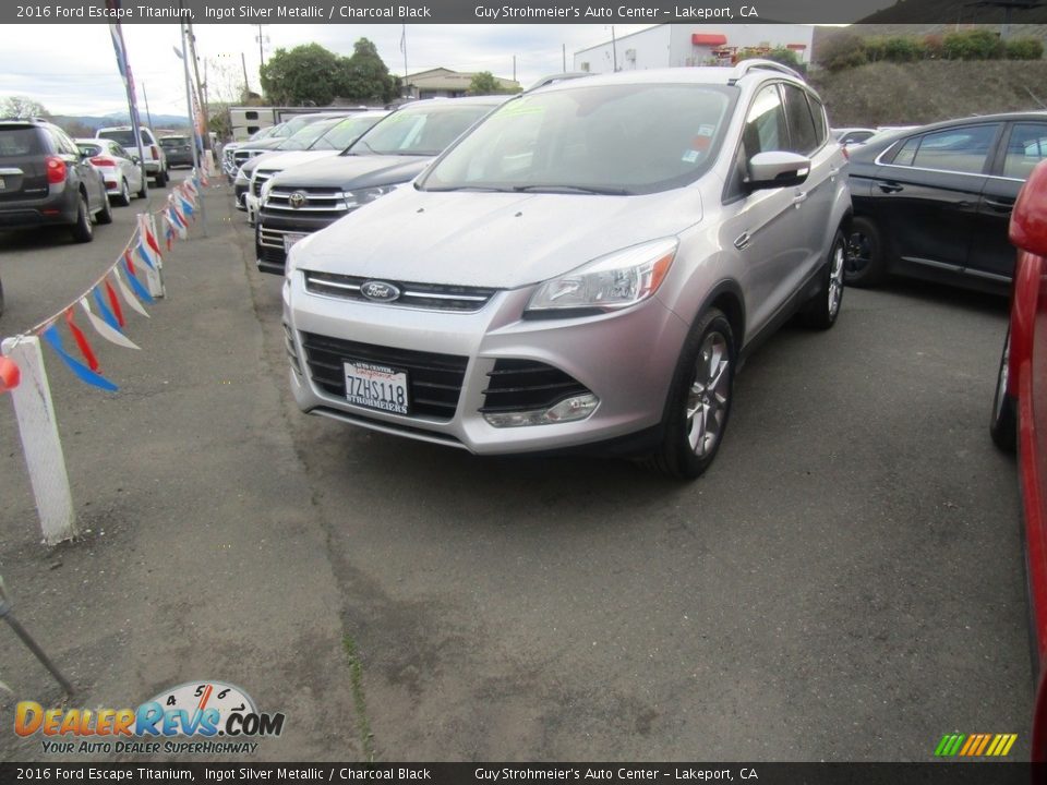 2016 Ford Escape Titanium Ingot Silver Metallic / Charcoal Black Photo #2