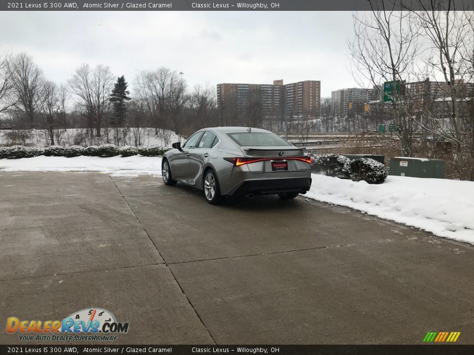 2021 Lexus IS 300 AWD Atomic Silver / Glazed Caramel Photo #4