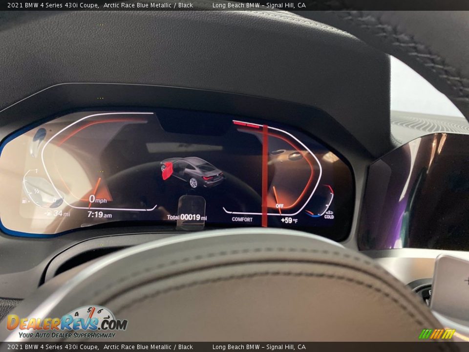 2021 BMW 4 Series 430i Coupe Arctic Race Blue Metallic / Black Photo #24