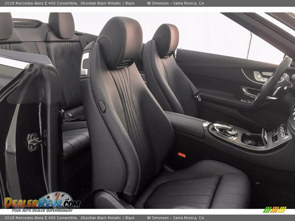 2018 Mercedes-Benz E 400 Convertible Obsidian Black Metallic / Black Photo #2