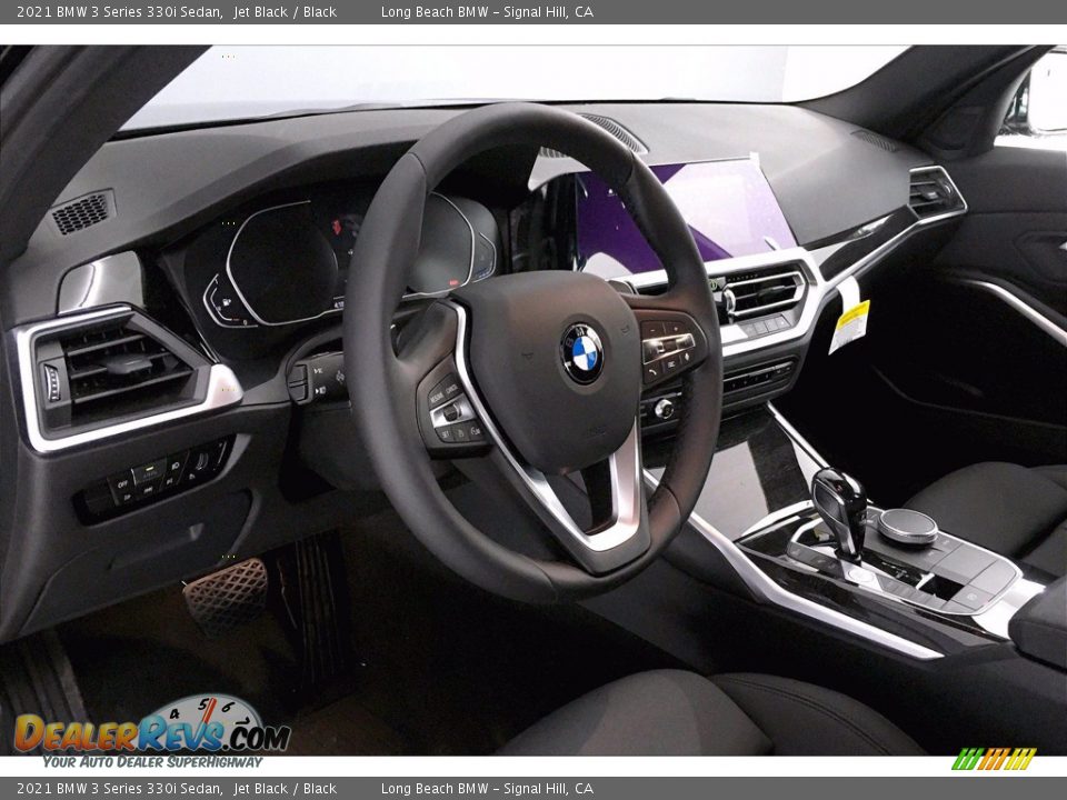 2021 BMW 3 Series 330i Sedan Jet Black / Black Photo #7