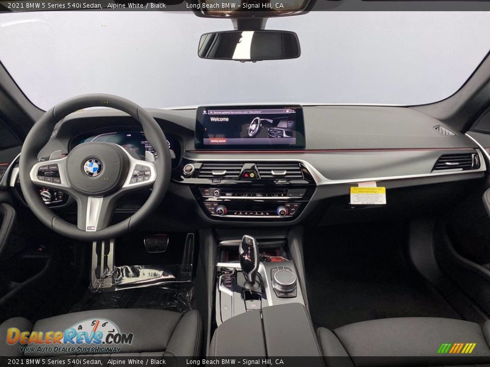 2021 BMW 5 Series 540i Sedan Alpine White / Black Photo #2