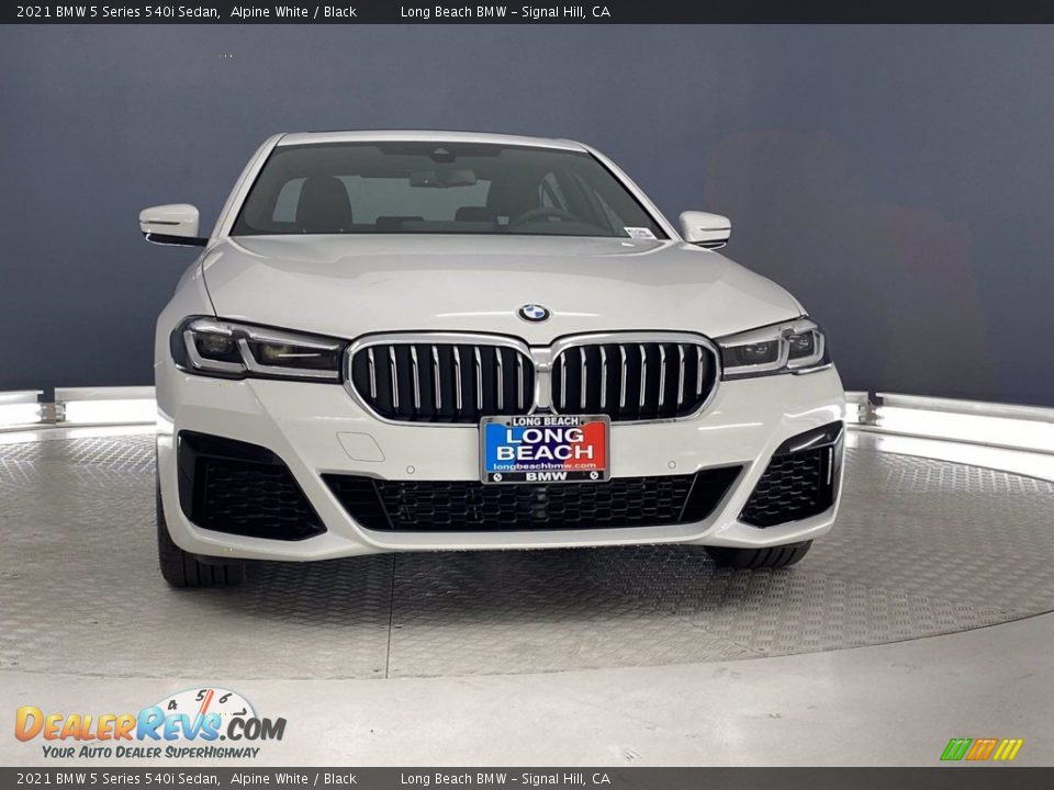 2021 BMW 5 Series 540i Sedan Alpine White / Black Photo #4