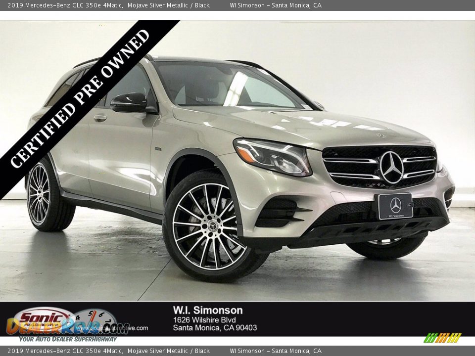 2019 Mercedes-Benz GLC 350e 4Matic Mojave Silver Metallic / Black Photo #1