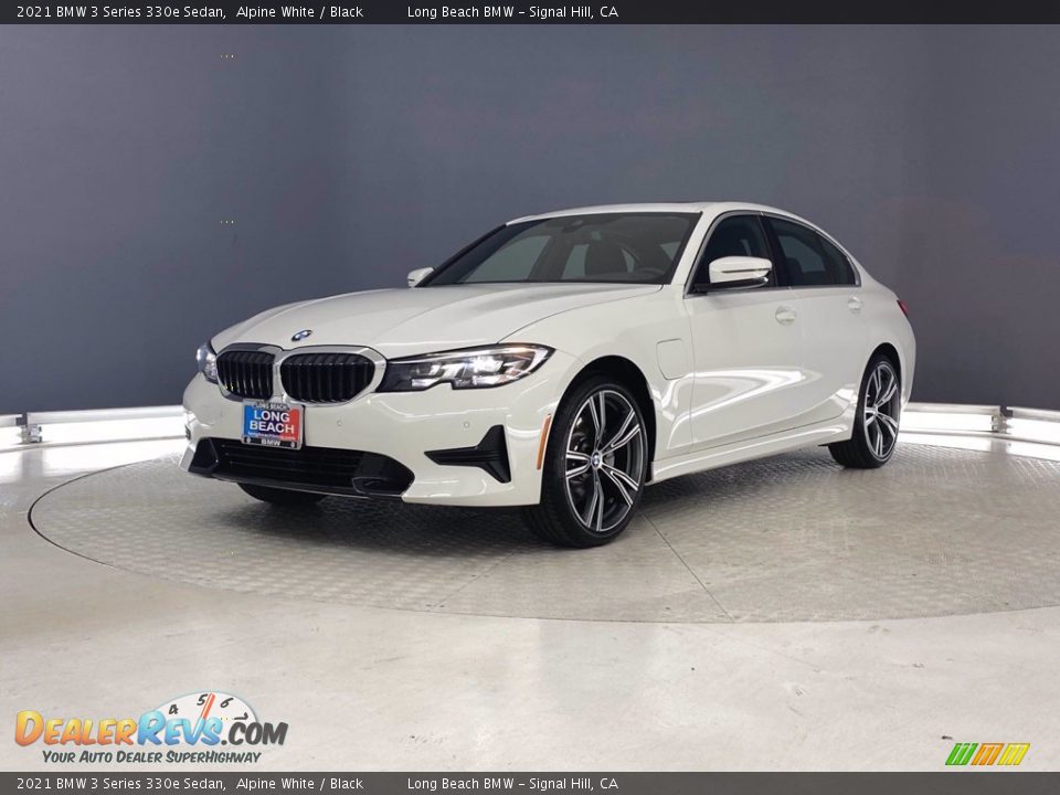 2021 BMW 3 Series 330e Sedan Alpine White / Black Photo #5