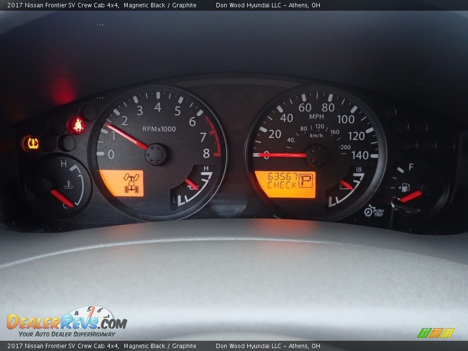 2017 Nissan Frontier SV Crew Cab 4x4 Gauges Photo #25