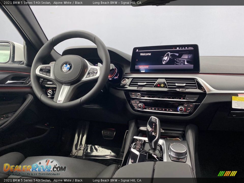 2021 BMW 5 Series 540i Sedan Alpine White / Black Photo #23