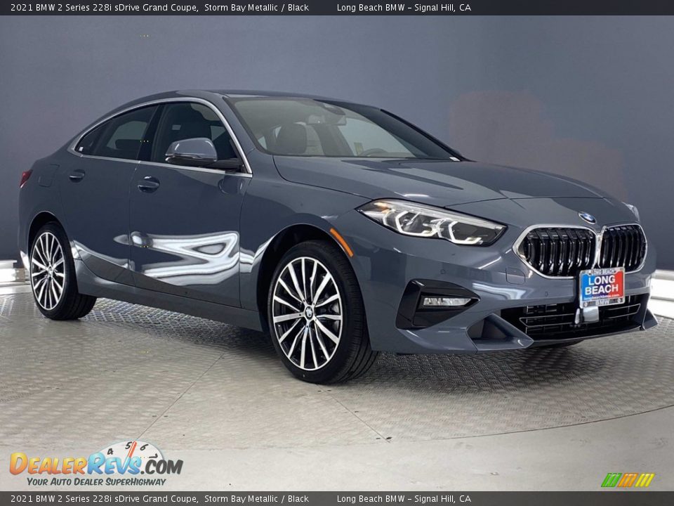 2021 BMW 2 Series 228i sDrive Grand Coupe Storm Bay Metallic / Black Photo #1