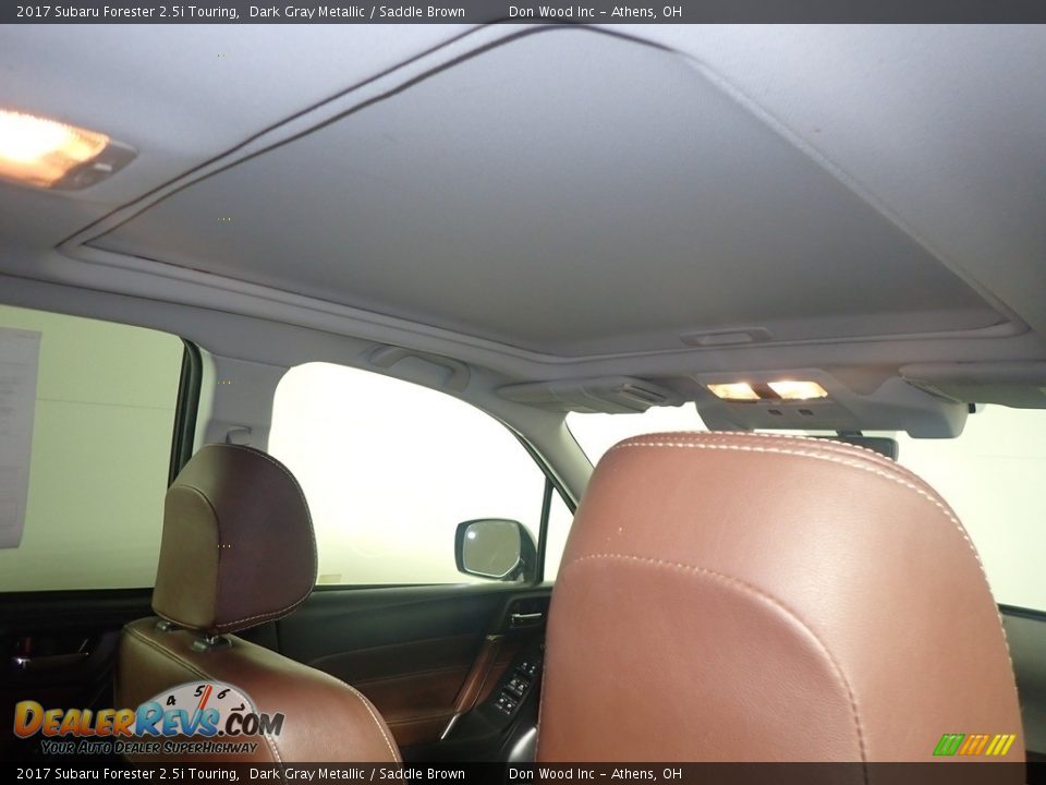 2017 Subaru Forester 2.5i Touring Dark Gray Metallic / Saddle Brown Photo #2