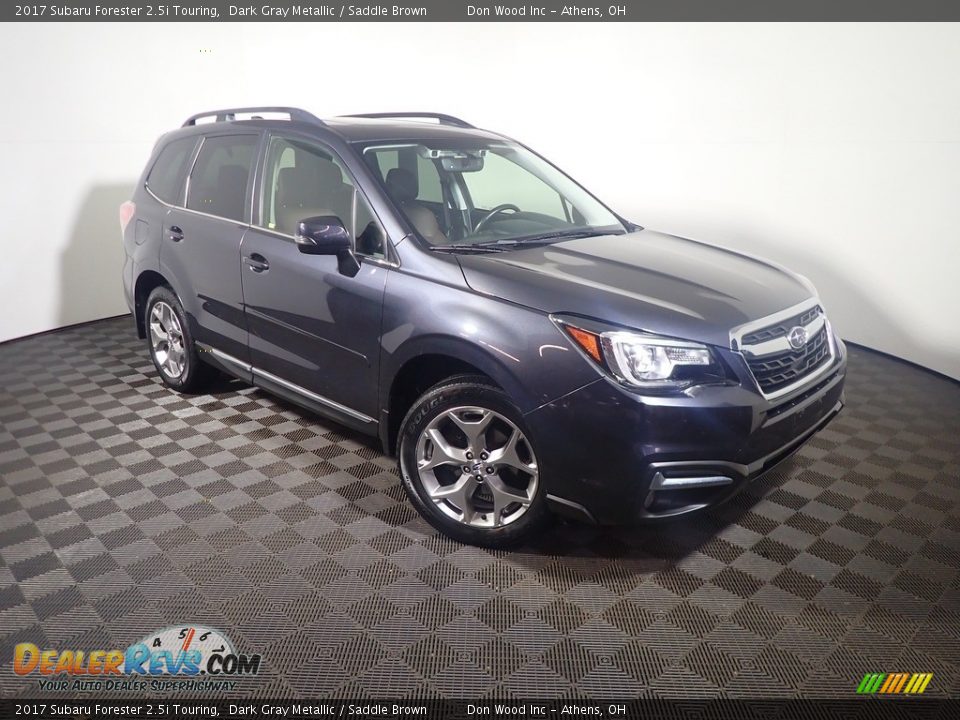 2017 Subaru Forester 2.5i Touring Dark Gray Metallic / Saddle Brown Photo #6