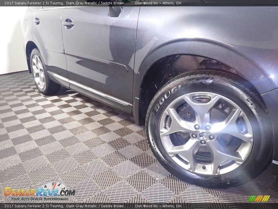 2017 Subaru Forester 2.5i Touring Dark Gray Metallic / Saddle Brown Photo #7