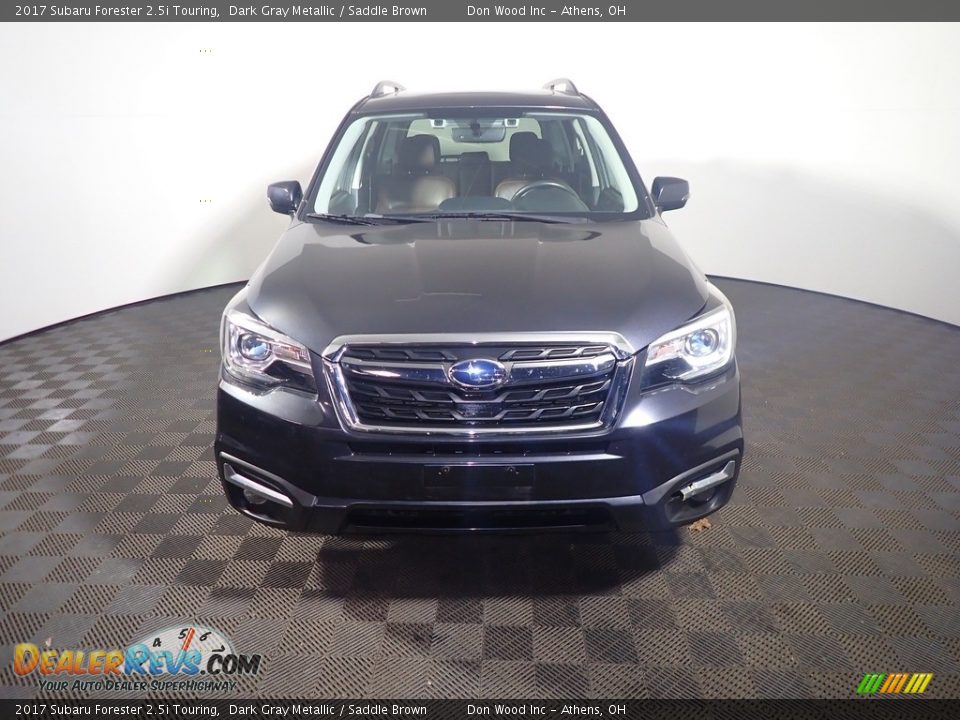 2017 Subaru Forester 2.5i Touring Dark Gray Metallic / Saddle Brown Photo #8