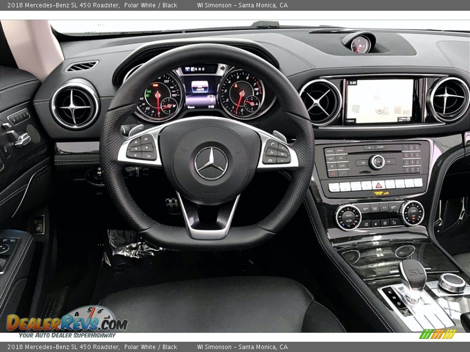 Dashboard of 2018 Mercedes-Benz SL 450 Roadster Photo #4