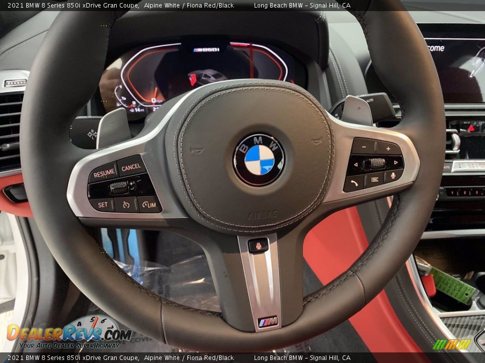 2021 BMW 8 Series 850i xDrive Gran Coupe Steering Wheel Photo #17
