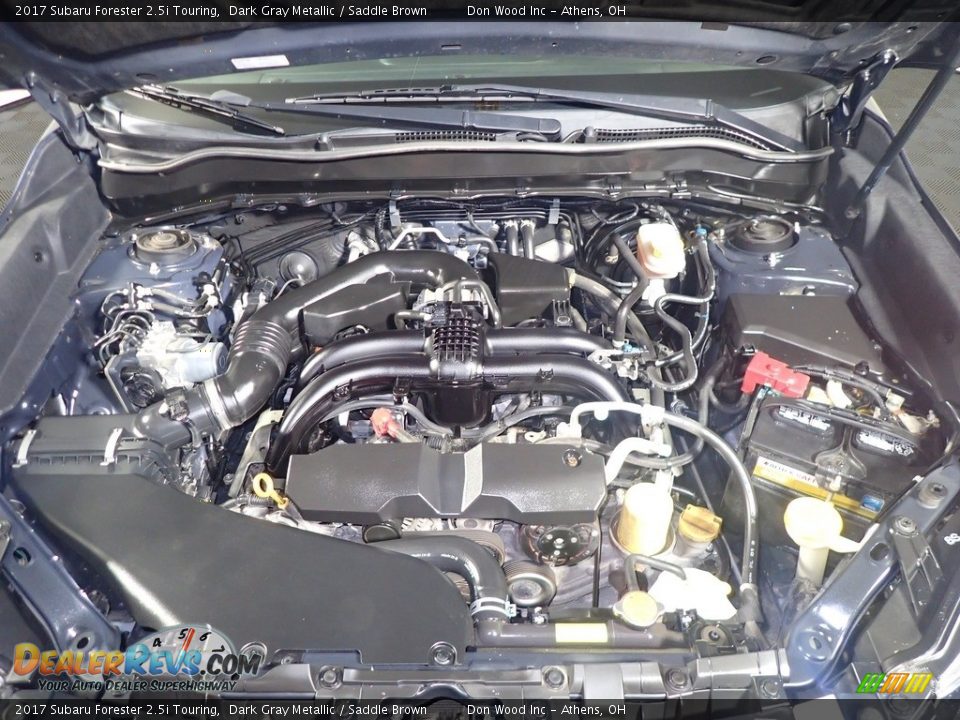 2017 Subaru Forester 2.5i Touring Dark Gray Metallic / Saddle Brown Photo #10