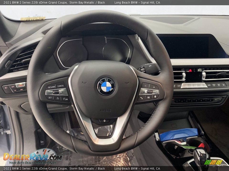 2021 BMW 2 Series 228i sDrive Grand Coupe Storm Bay Metallic / Black Photo #16