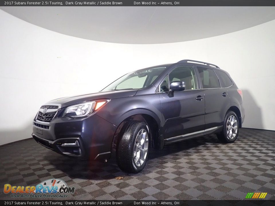 2017 Subaru Forester 2.5i Touring Dark Gray Metallic / Saddle Brown Photo #11