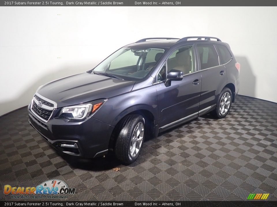 2017 Subaru Forester 2.5i Touring Dark Gray Metallic / Saddle Brown Photo #12