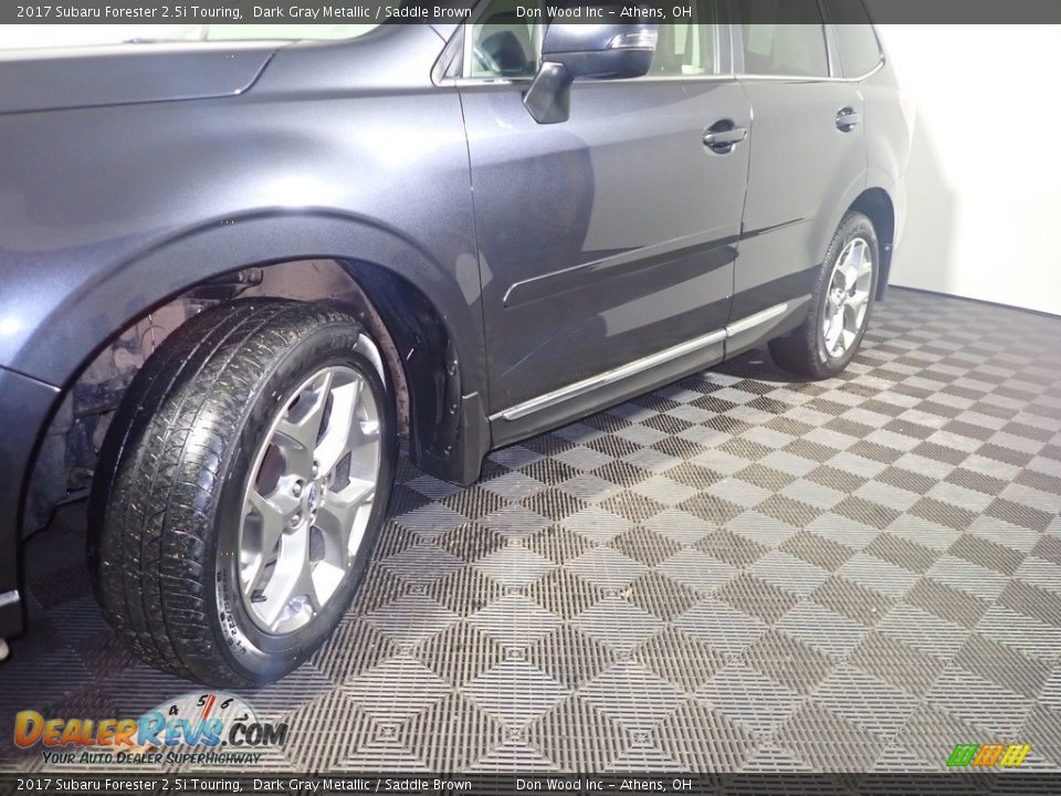 2017 Subaru Forester 2.5i Touring Dark Gray Metallic / Saddle Brown Photo #13