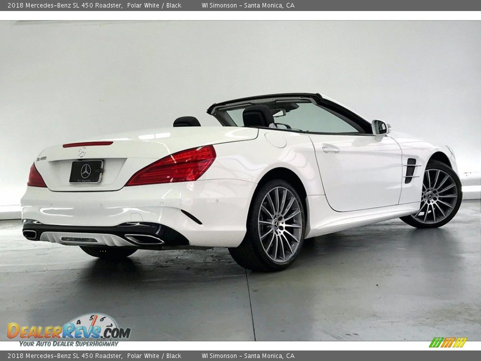 2018 Mercedes-Benz SL 450 Roadster Polar White / Black Photo #13