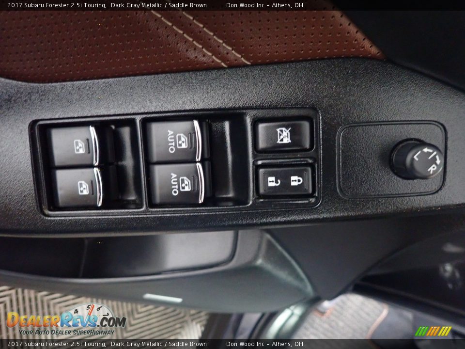 2017 Subaru Forester 2.5i Touring Dark Gray Metallic / Saddle Brown Photo #25