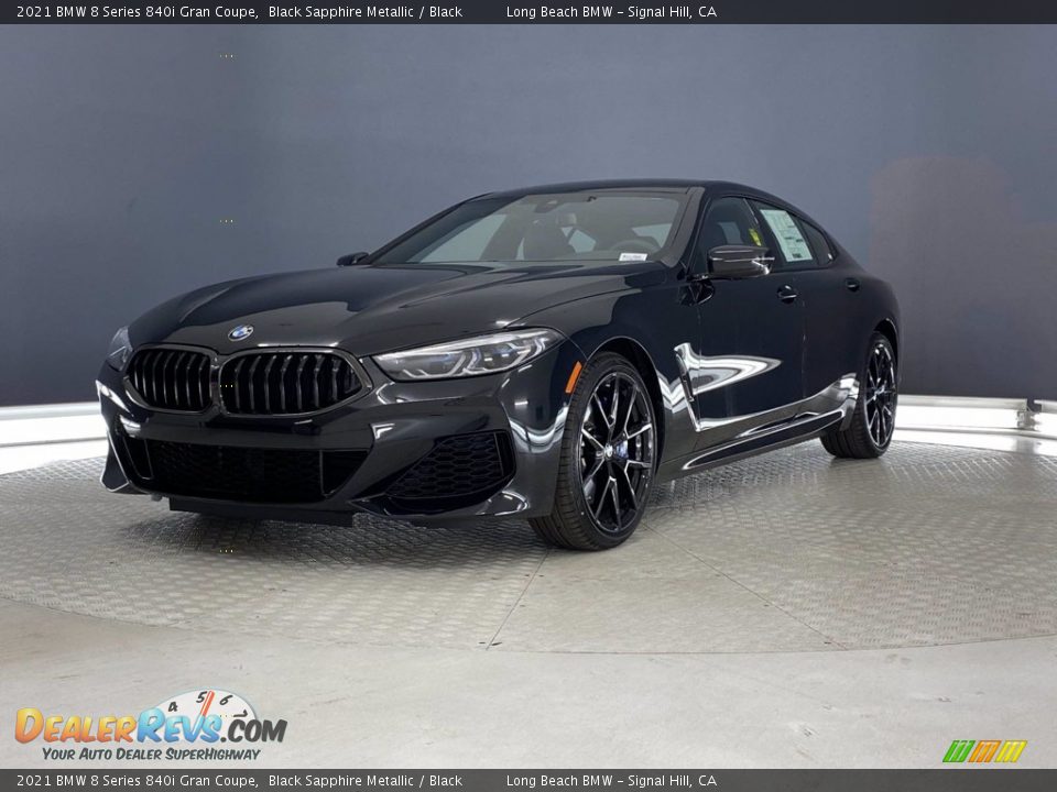 2021 BMW 8 Series 840i Gran Coupe Black Sapphire Metallic / Black Photo #4