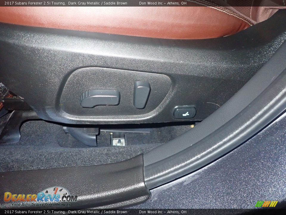2017 Subaru Forester 2.5i Touring Dark Gray Metallic / Saddle Brown Photo #28