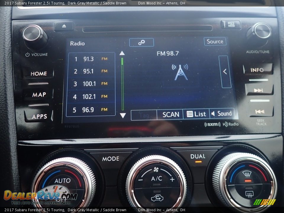 2017 Subaru Forester 2.5i Touring Dark Gray Metallic / Saddle Brown Photo #31